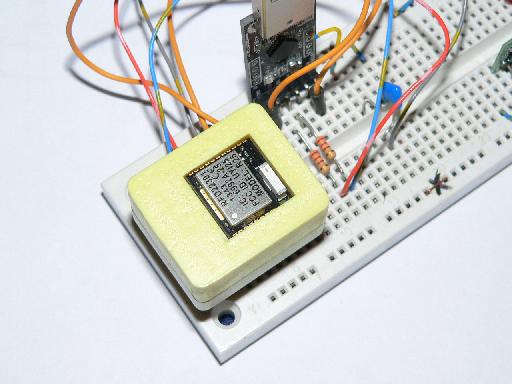 RF Arduino RFD22301 Test Fixture mounted